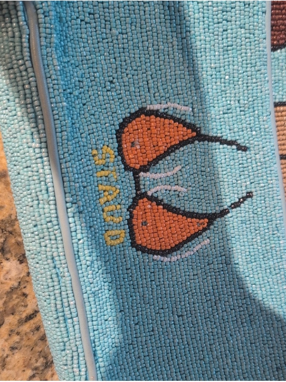 STAUD Tommy Beaded Bikini Bottoms Beach Bum Shoulder Bag - Picture 2 of 3